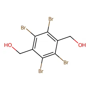 2,3,5,6-Tetrabromo-p-xylene-alpha,alpha'-diol structure