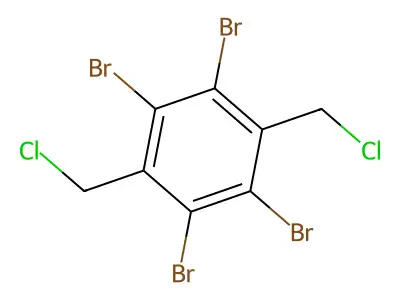 1,2,4,5-Tetrabromo-3,6-bis(chloromethyl)benzene structure