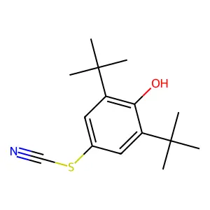 2,6-DI-Tert-butyl-4-thiocyanato-phenol structure