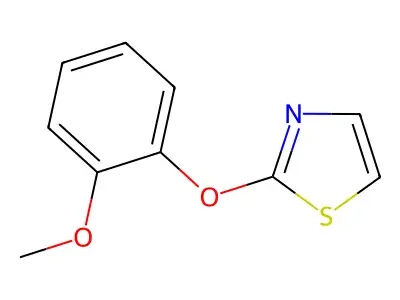 2-(o-Methoxyphenoxy)thiazole structure