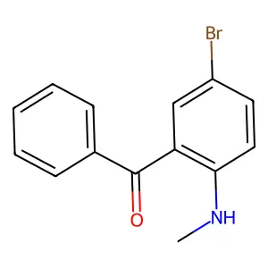 (5-Bromo-2-methylamino-phenyl)-phenyl-methanone structure
