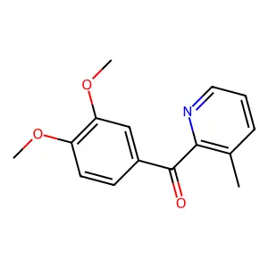 2-(3,4-Dimethoxybenzoyl)-3-methylpyridine structure
