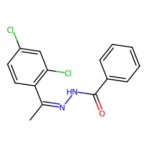 N-[1-(2,4-Dichlorophenyl)ethylidene]benzenecarbohydrazonic acid structure