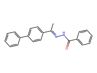 N-[1-([1,1'-Biphenyl]-4-yl)ethylidene]benzenecarbohydrazonic acid structure