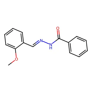 o-Methoxybenzaldehyde benzoylhydrazone structure
