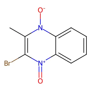 2-Bromo-3-methyl-4-oxidoquinoxalin-1-ium 1-oxide structure