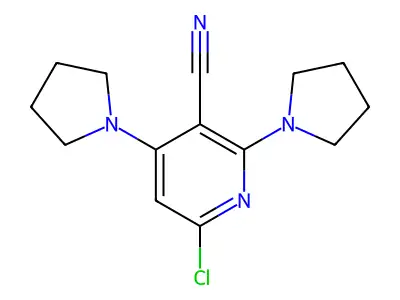 6-Chloro-2,4-di(1-pyrrolidinyl)nicotinonitrile structure