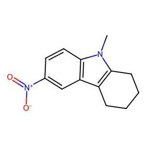9-Methyl-6-nitro-2,3,4,9-tetrahydro-1H-carbazole structure