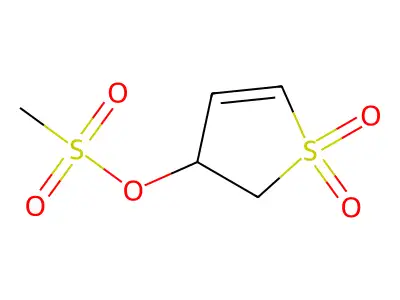 1,1-Dioxido-2,3-dihydrothiophen-3-yl methanesulfonate structure