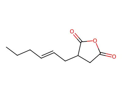 Hexenyl succinic anhydride structure