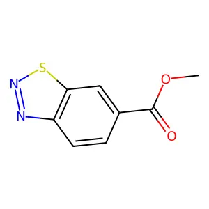 Methyl 1,2,3-benzothiadiazole-6-carboxylate structure