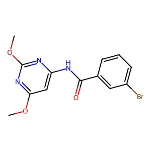 3-bromo-N-(2,6-dimethoxypyrimidin-4-yl)benzamide structure