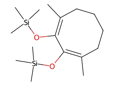 (2,7-Dimethyl-8-trimethylsilyloxycycloocta-1,7-dien-1-yl)oxy-trimethylsilane structure