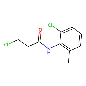 3-氯-N-(6-氯-2-甲基苯基)丙酰胺 structure