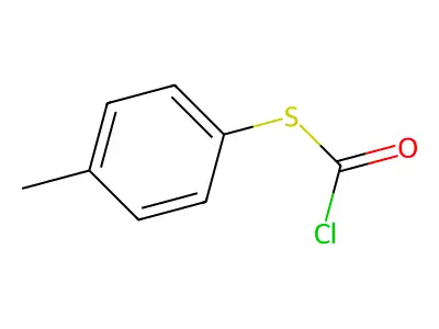 [(4-Methylphenyl)sulfanyl]carbonyl chloride structure