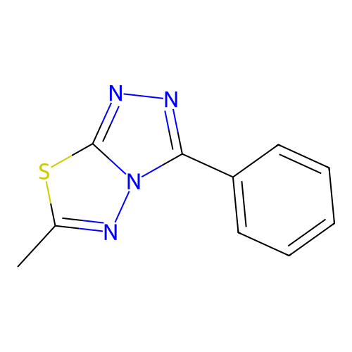 6-Methyl-3-phenyl-[1,2,4]triazolo[3,4-b][1,3,4]thiadiazole structure