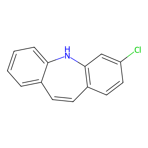 3-Chloro-5H-dibenz[b,f]azepine structure