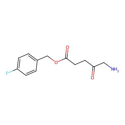 Pentanoic acid, 5-amino-4-oxo-, (4-fluorophenyl)methyl ester structure