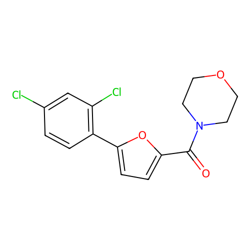 [5-(2,4-Dichlorophenyl)furan-2-yl](morpholin-4-yl)methanone structure