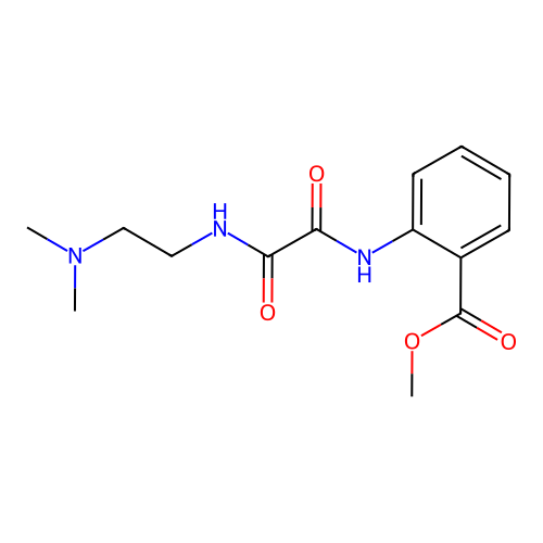 Methyl 2-{[{[2-(dimethylamino)ethyl]amino}(oxo)acetyl]amino}benzoate structure