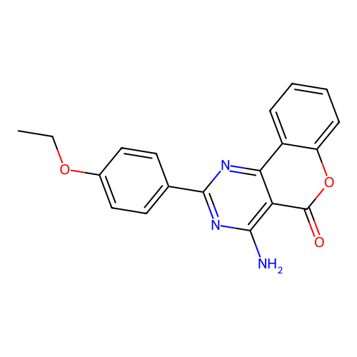 4-amino-2-(4-ethoxyphenyl)-5H-chromeno[4,3-d]pyrimidin-5-one structure