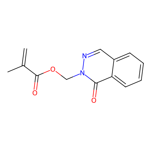Propenoic acid, 2-methyl-, (1,2-dihydro-1-oxophthalazin-2-yl)methyl ester structure