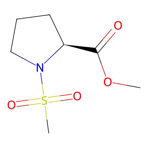 methyl (2S)-1-methanesulfonylpyrrolidine-2-carboxylate structure