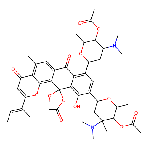 Kidamycin, acetyl- structure