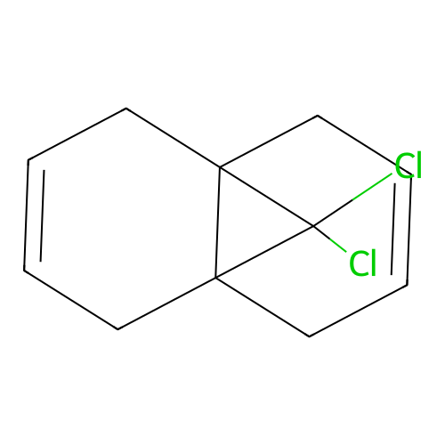 9,9-Dichloro-1,4,5,8-tetrahydro-4a,8a-methanonaphthalene structure