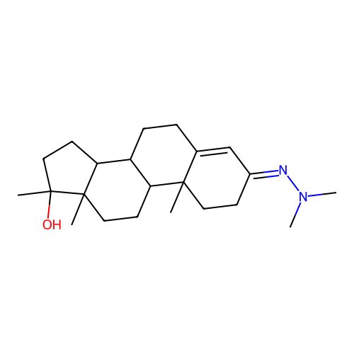 (3E)-3-(Dimethylhydrazinylidene)-17-methylandrost-4-en-17-ol structure
