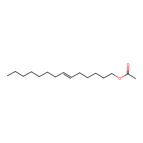 6E-Tetradecenyl acetate structure