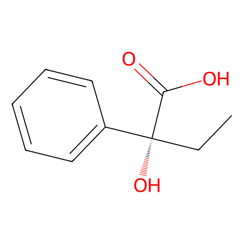 (R)-2-Hydroxy-2-phenylbutyric acid structure