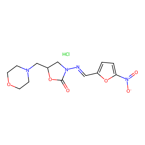 Furaltadone hydrochloride structure