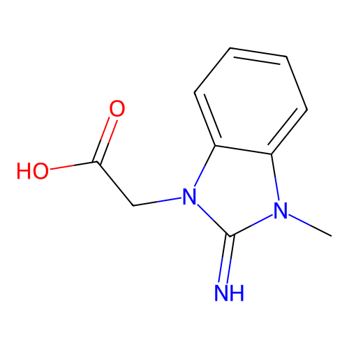 (2-Imino-3-methyl-2,3-dihydro-1H-benzimidazol-1-yl)acetic acid structure