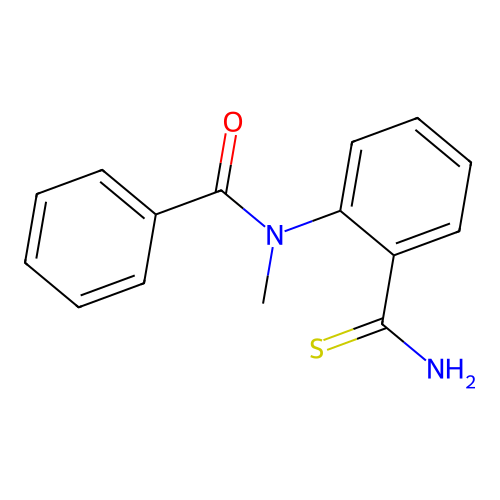 N-(2-carbamothioylphenyl)-N-methylbenzamide structure