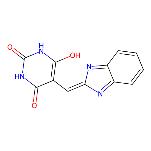 5-(1H-Benzimidazol-2-ylmethylene)-2,4,6(1H,3H,5H)-pyrimidinetrione structure