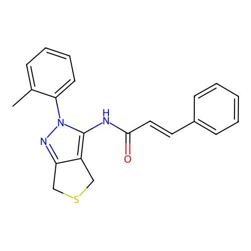 CAS 396724-37-1 - C21H19N3OS structure