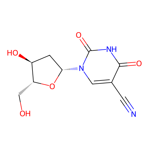 5-Cyano-2'-deoxyuridine structure