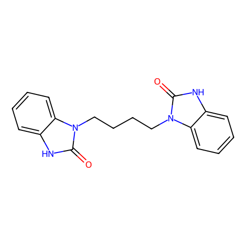1,1'-butane-1,4-diylbis(1H-benzimidazol-2-ol) structure