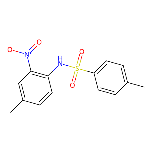 4-methyl-N-(4-methyl-2-nitrophenyl)benzenesulfonamide structure