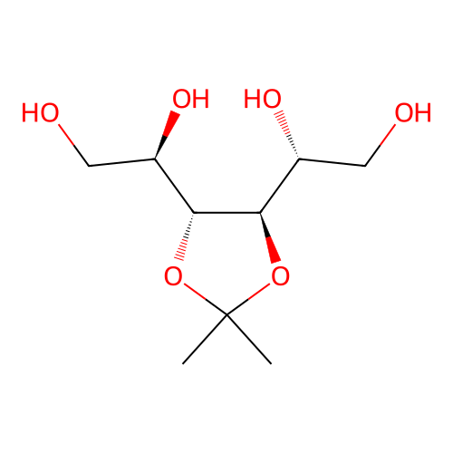 3,4-O-Isopropylidene-D-mannitol structure