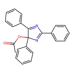 (2,4,5-Triphenylimidazol-4-yl) acetate structure