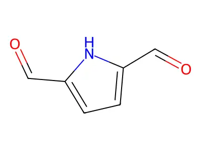 1H-pyrrole-2,5-dicarbaldehyde structure
