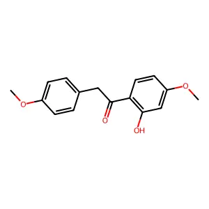 1-(2-Hydroxy-4-methoxyphenyl)-2-(4-methoxyphenyl)ethanone structure