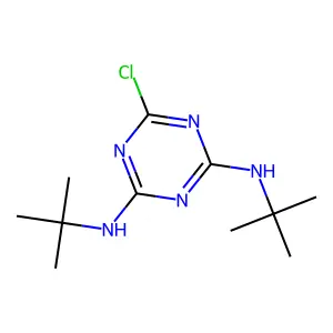 1,3,5-Triazine-2,4-diamine, 6-chloro-N,N'-bis(1,1-dimethylethyl)- structure