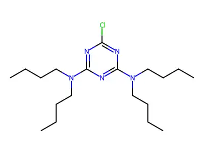 1,3,5-Triazine-2,4-diamine, N2,N2,N4,N4-tetrabutyl-6-chloro- structure