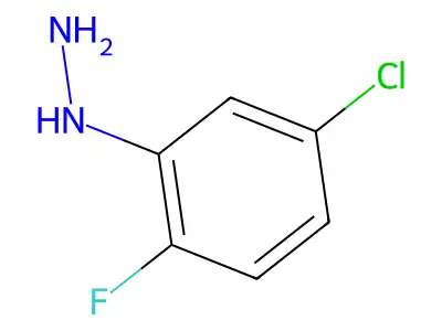 (5-Chloro-2-fluorophenyl)hydrazine structure