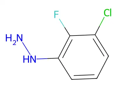 (3-Chloro-2-fluorophenyl)hydrazine structure