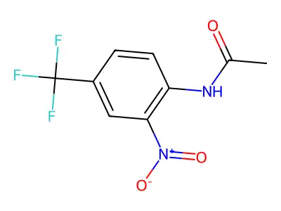 N-[2-nitro-4-(trifluoromethyl)phenyl]acetamide structure