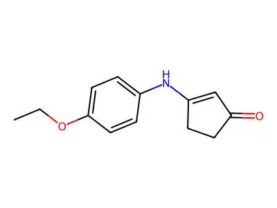 3-[(4-Ethoxyphenyl)amino]cyclopent-2-en-1-one structure